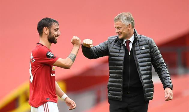 Бруну Фернандеш и Оле-Гуннар Солскьяер, Getty Images