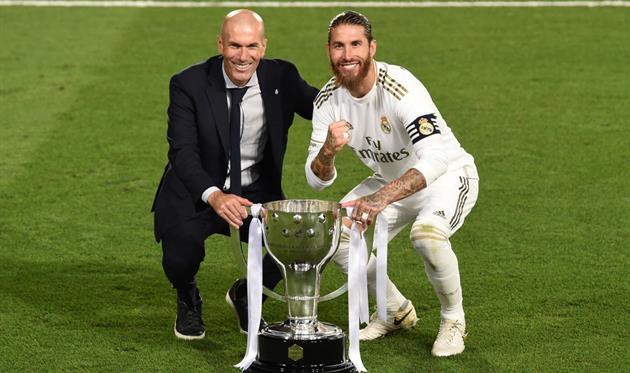 Зинедин Зидан и Серхио Рамос, getty images