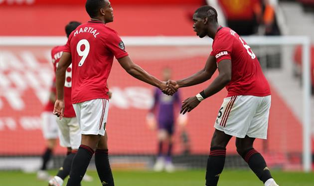 Антони Мартиаль и Поль Погба, Getty Images