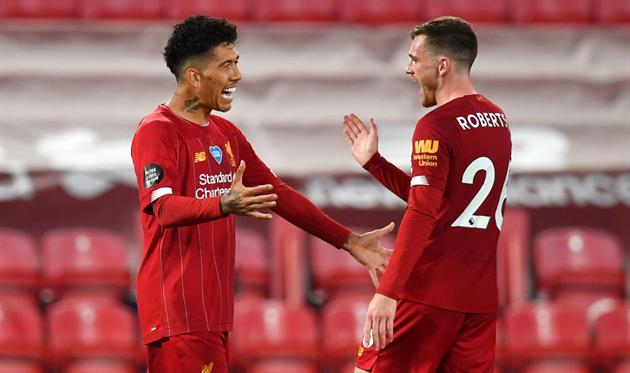 Фирмино и Робертсон, фото getty images