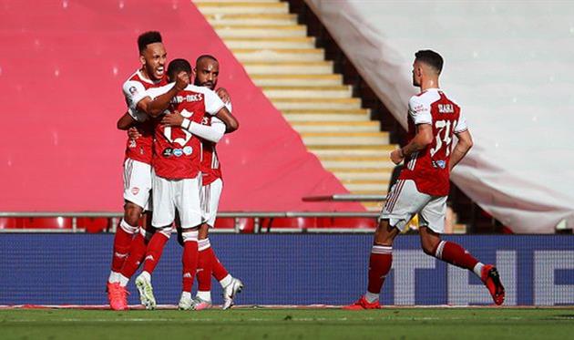 радость игроков арсенала, getty images