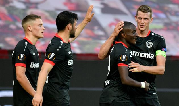 Радость игроков Байера, фото getty images
