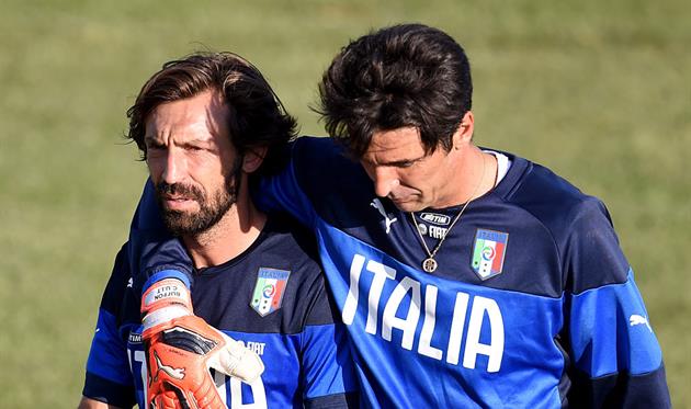 Андреа Пирло и Джанлуиджи Буффон, Getty Images