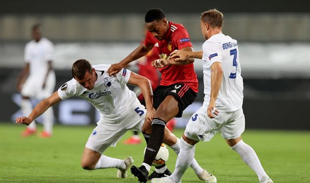 Манчестер Юнайтед с трудом обыграл Копенгаген и вышел в полуфинал Лиги Европы