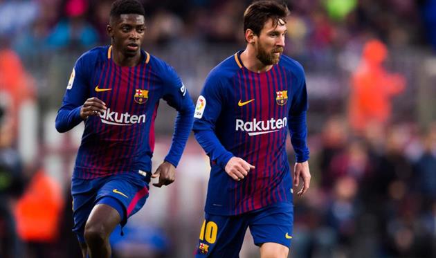 Усман Дембеле и Лионель Месси, Getty Images