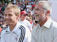 Клинсманн и Мюллер на матче