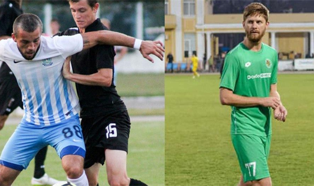 Гегедош (слева) и Полюлях, НК Верес