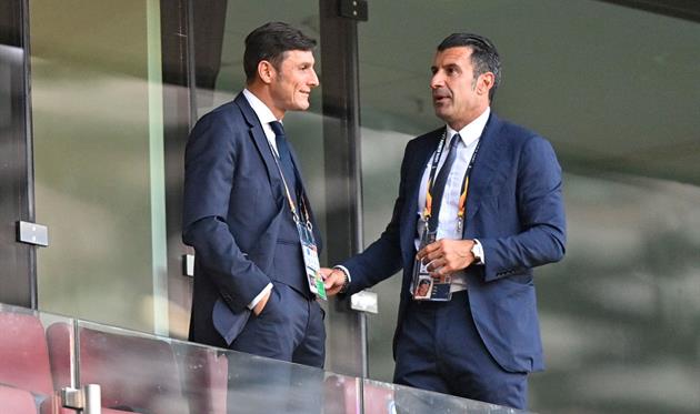 Хавьер Дзанетти и Луиш Фигу, getty images