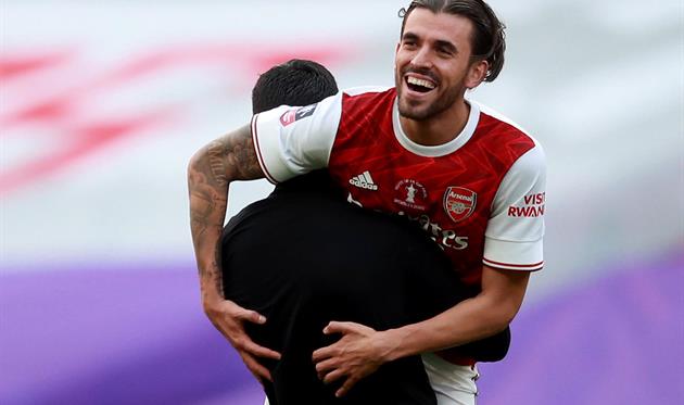 Микель Артета и Дани Себальос, Getty Images