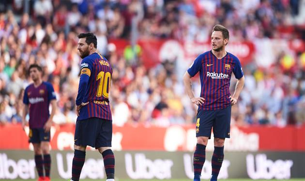Месси и Ракитич, getty images