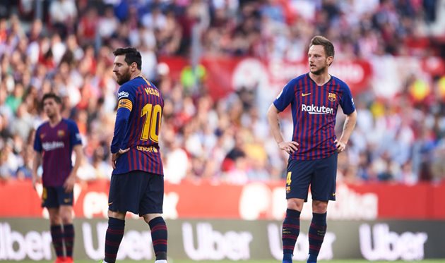 Месси и Ракитич, getty images