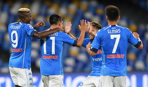 Наполи празднует победу, Getty Images