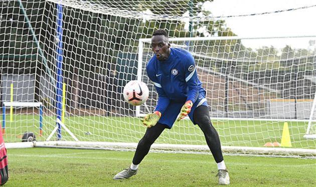 эдуар менди на тренировке, getty images