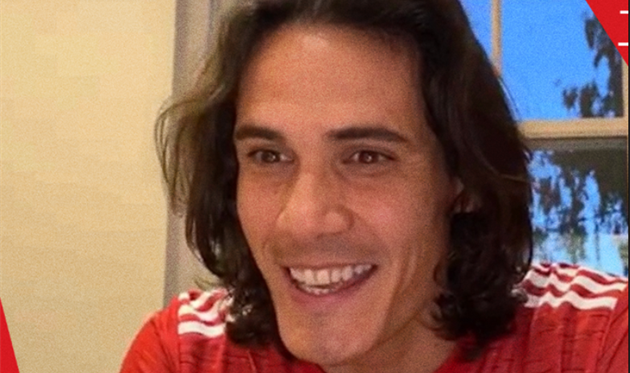 Эдинсон Кавани, скриншот видео ФК Манчестер Юнайтед