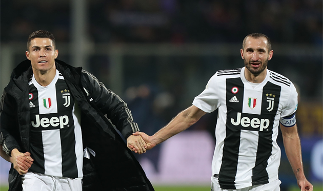 Криштиану Роналду и Джорджо Кьеллини, Getty Images