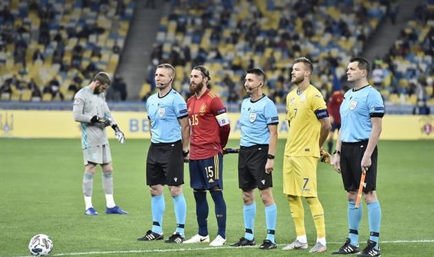 Украина - Испания, фото: УАФ