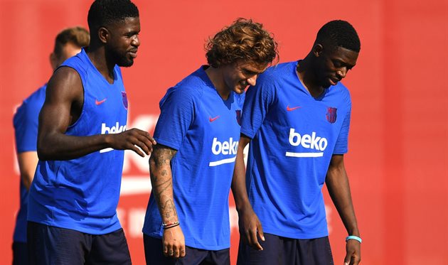 Игроки Барселоны, getty images