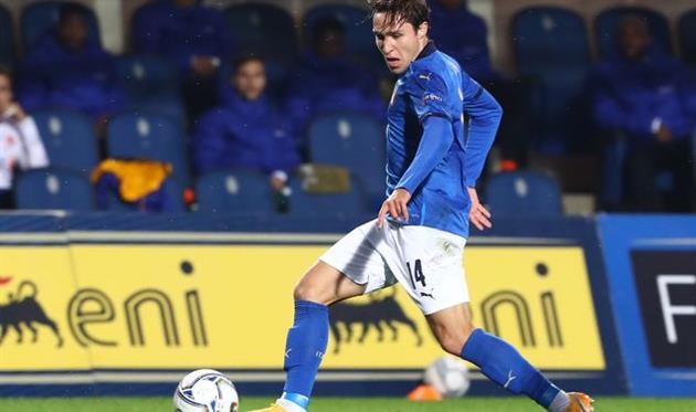 Федерико Кьеза в матче за сборную Италии, Getty Images