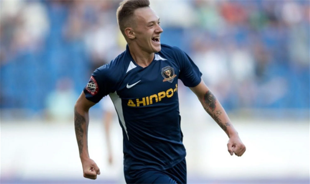 александр назаренко - автор первого гола, фото ск днепр-1