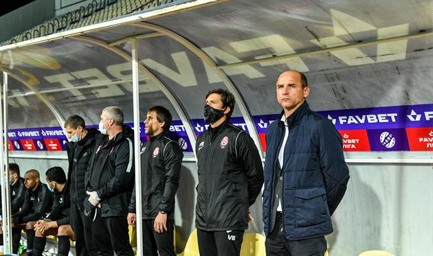 Виктор Скрипник и его тренерский штаб, фото Заря