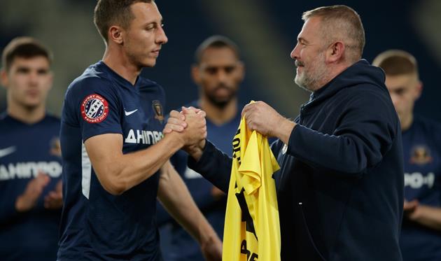 Сергей Логинов (слева), СК Днепр-1