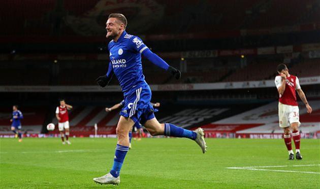 джейми варди - автор победного гола, getty images