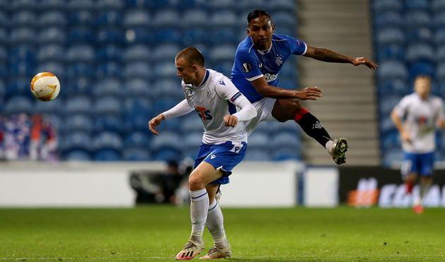 Василий Кравец в матче против Рейнджерс, Getty Images