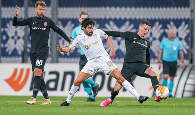 Нико Гайтан в матче с Зарей, фото ФК Брага