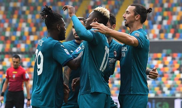 радость игроков милана, getty images