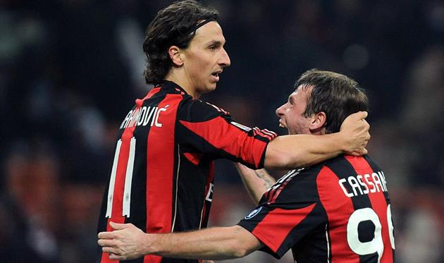 Златан Ибрагимович и Антонио Кассано, Getty Images