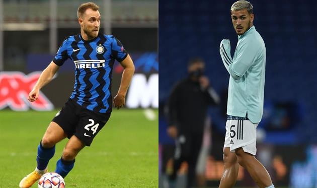 Кристиан Эриксен и Леандро Паредес, Getty Images