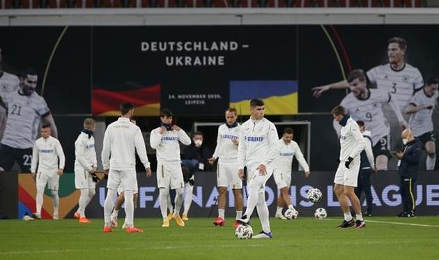 Сборная Украины перед матчем с Германией, фото УАФ