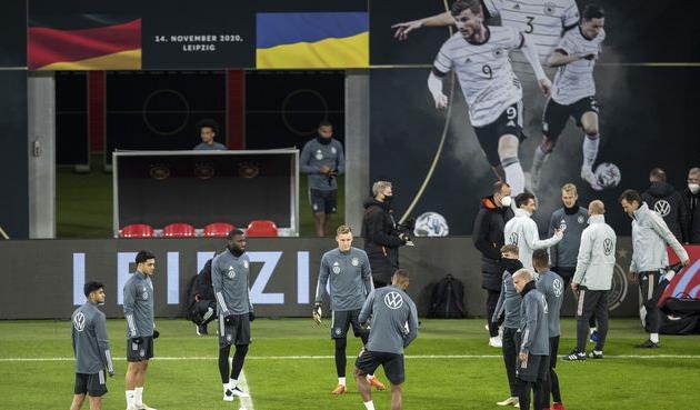 Сборная Германии перед матчем против Украины, Getty Images
