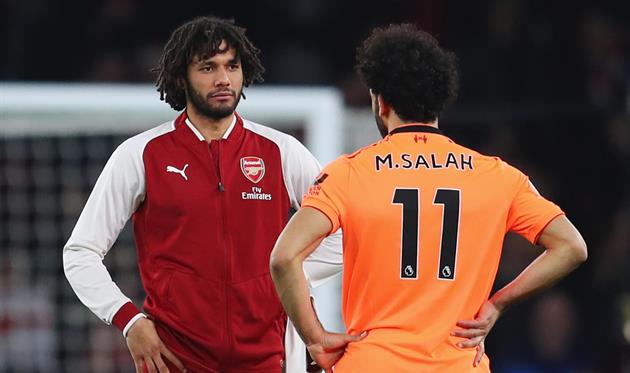 Мохамед Эльнени и Мохамед Салах, Getty Images