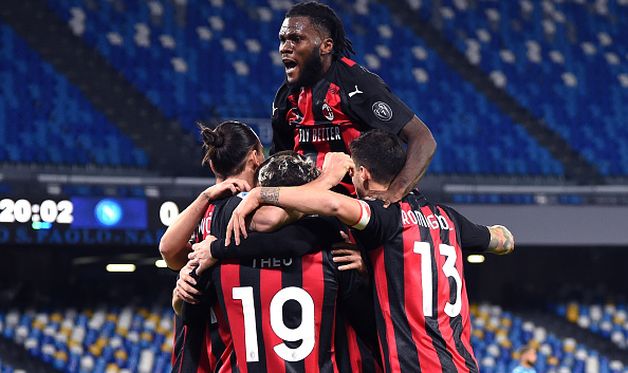 радость игроков милана, getty images