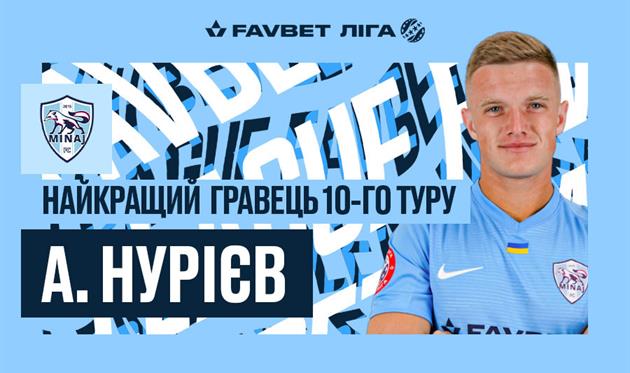 Нуриев обошел Гармаша и стал лучшим игроком 10-го тура УПЛ