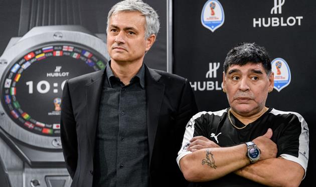 Жозе Моуриньо и Диего Марадона, Getty Images