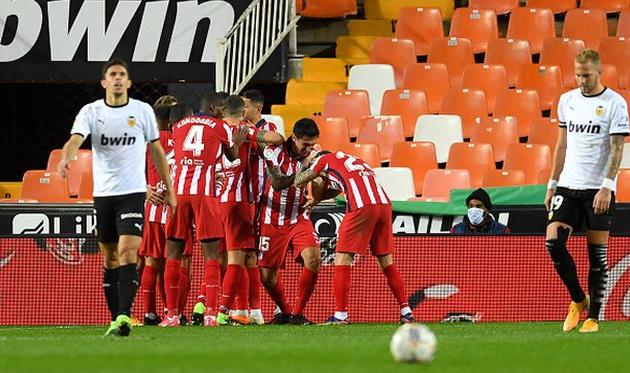 атлетико обыграл валенсию, getty images