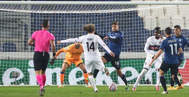 Момент с голом Александра Шольца (Мидтьюлланд), Getty Images