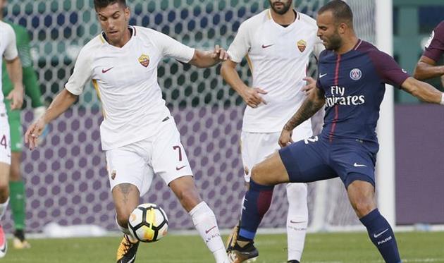 Хесе Родригес (справа) в матче против Ромы, Getty Images