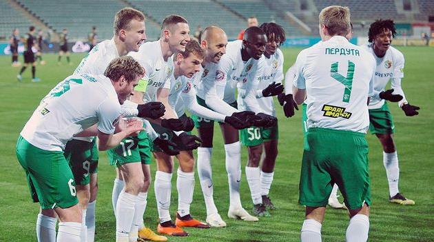 Празднование забитого мяча игроками Ворсклы, фото ФК Ворскла Полтава
