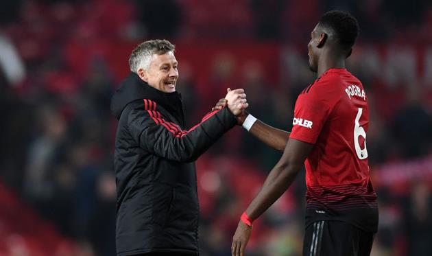Оле-Гуннар Солскьяер и Поль Погба, Getty Images