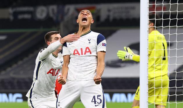 Радость игроков Тоттенхэма, getty images