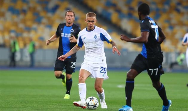 Виталий Буяльский против Брюгге, фото ФК Динамо