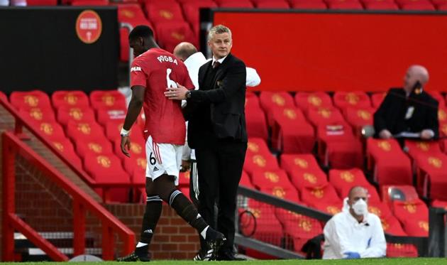 Поль Погба (слева) и Оле-Гуннар Солскьяер, Getty Images