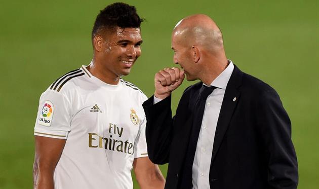 Каземиро (слева) и Зинедин Зидан, Getty Images