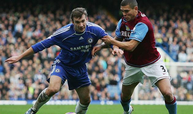 Андрей Шевченко в матче против Астон Виллы в 2007 году