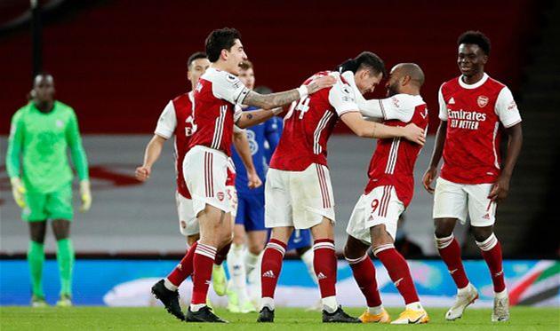 радость игроков арсенала, getty images