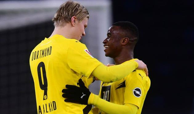 Эрлинг Холанд и Юссуф Мукоко, Getty Images