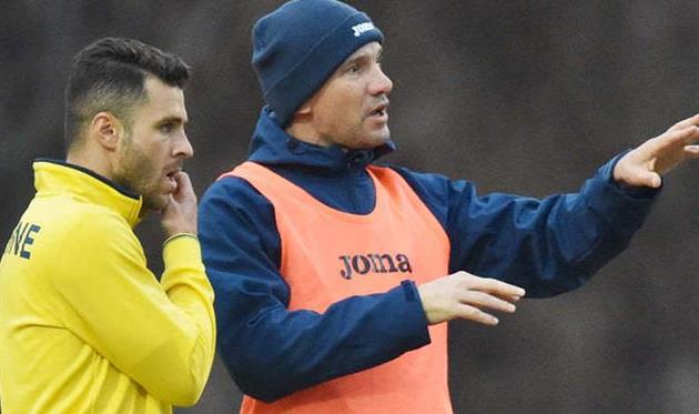 Жуниор Мораес (слева) и Андрей Шевченко, УАФ